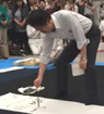 第67回毎日書道展 関西展（京都・日図デザイン館）北田先生が席上揮毫